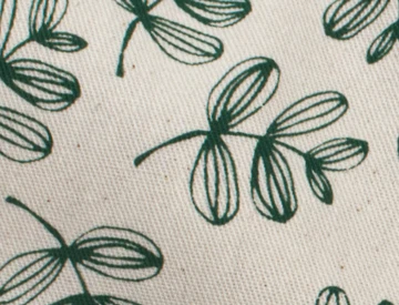 Greenish foliage fabric